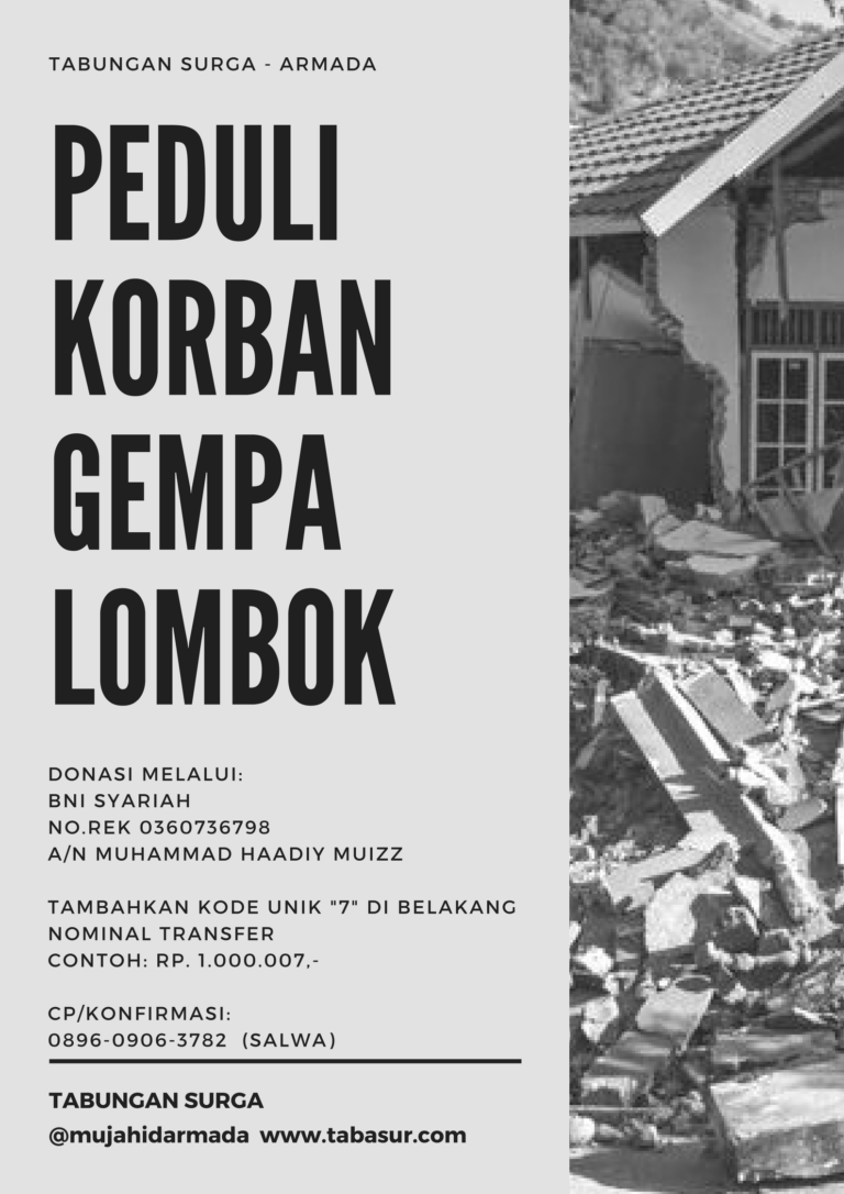 Peduli Korban Gempa Lombok