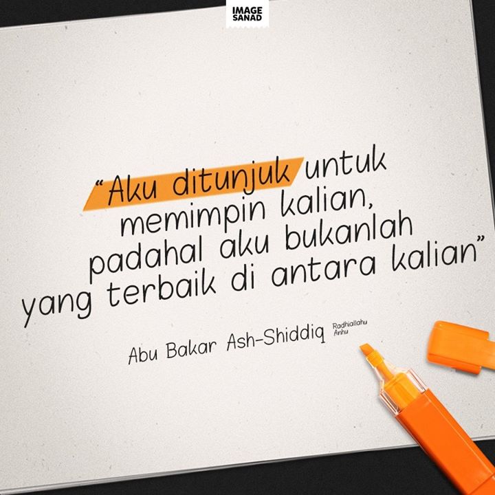 Quotes Amanah - Abu Bakar