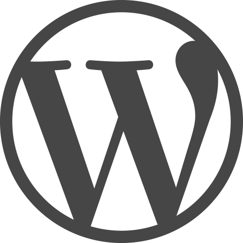 wordpress logotype simplified