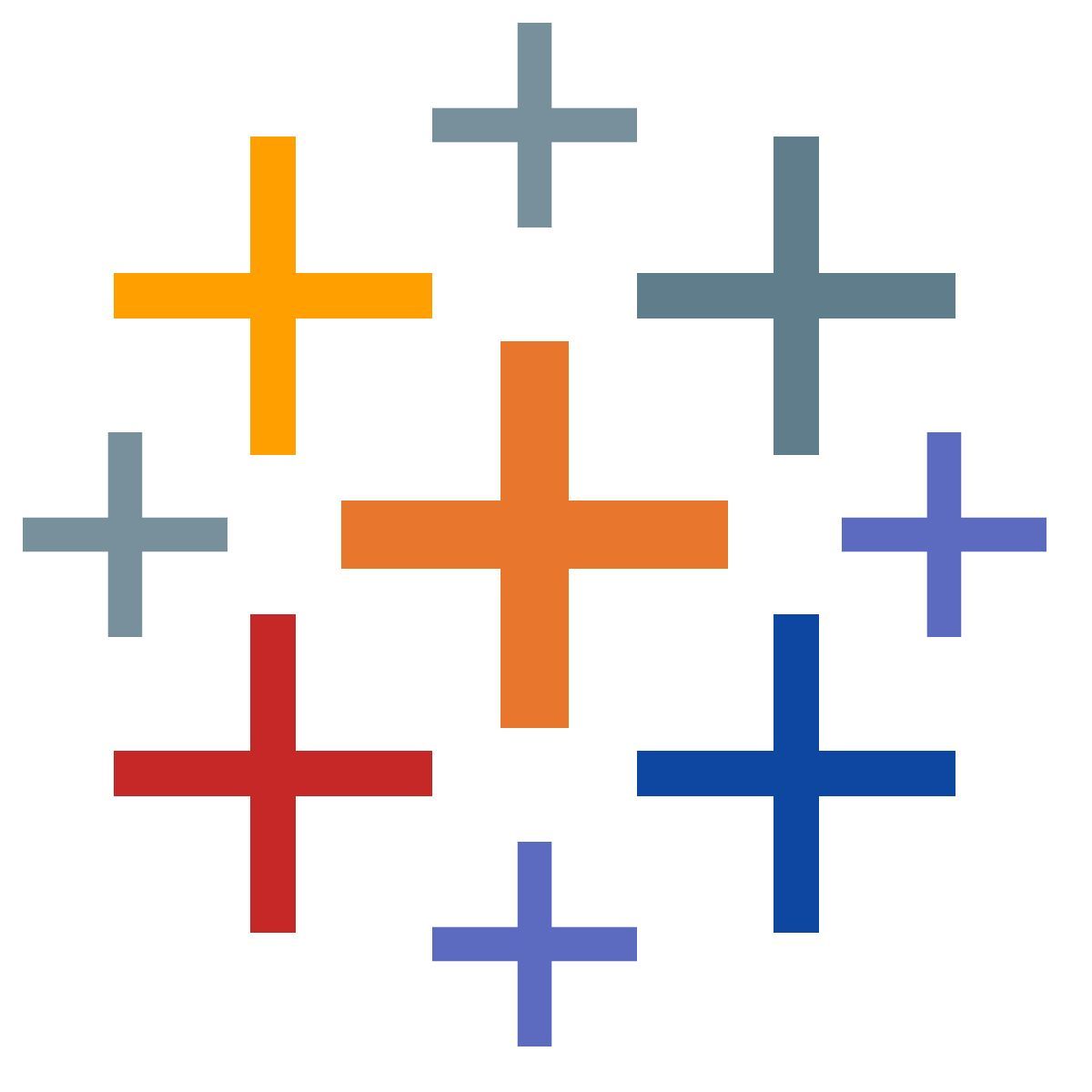 tableau software icon in color style
